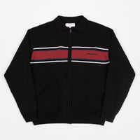 Yardsale Sorrento Knit Full Zip Sweatshirt  - Black / Cardinal thumbnail