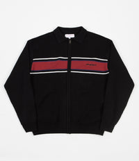 Yardsale Sorrento Knit Full Zip Sweatshirt  - Black / Cardinal