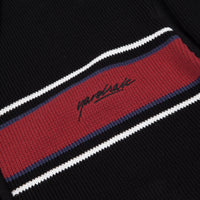 Yardsale Sorrento Knit Full Zip Sweatshirt  - Black / Cardinal thumbnail