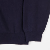 Yardsale South Bay Roll Neck Knitted Sweatshirt - Indigo thumbnail