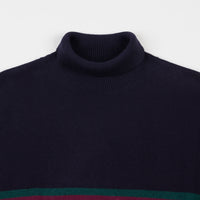 Yardsale South Bay Roll Neck Knitted Sweatshirt - Indigo thumbnail