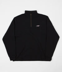 Yardsale Sun Script Quarter Zip Sweatshirt - Black