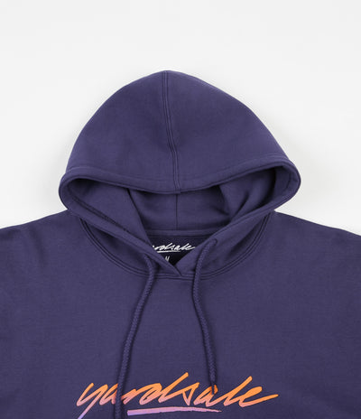 Yardsale Sunburn Script Hoodie - Indigo
