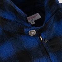Yardsale Tartan Harrington Jacket - Blue / Black thumbnail