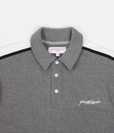 Yardsale V-Neck Polo Shirt - Grey