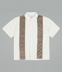 Yardsale Velour Club Shirt - Cream / Moss
