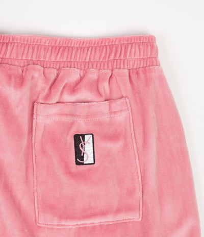 Yardsale Velour Shorts - Pink