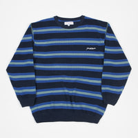 Yardsale Lloyd Knit Long Sleeve Sweatshirt - Indigo / Mint thumbnail