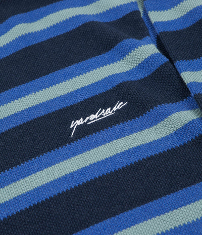Yardsale Lloyd Knit Long Sleeve Sweatshirt - Indigo / Mint