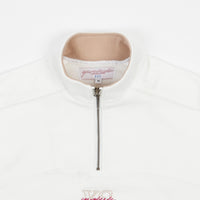 Yardsale YS 1/4 Zip Sweatshirt - Cream / Brown thumbnail