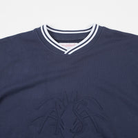 Yardsale YS Embossed Crewneck Sweatshirt - Stone Blue thumbnail
